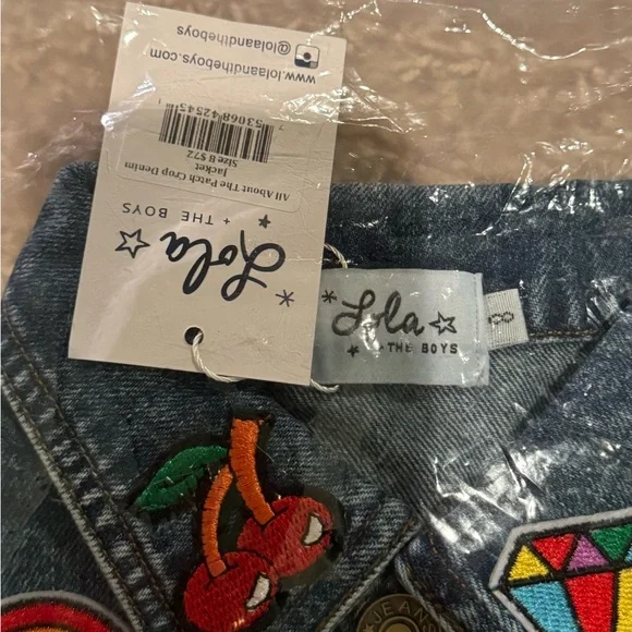 Lola + The Boys All About The Patch Crop Denim Jacket